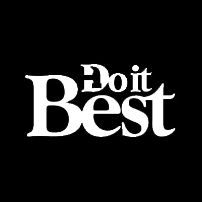 Do It Best white text logo on black background